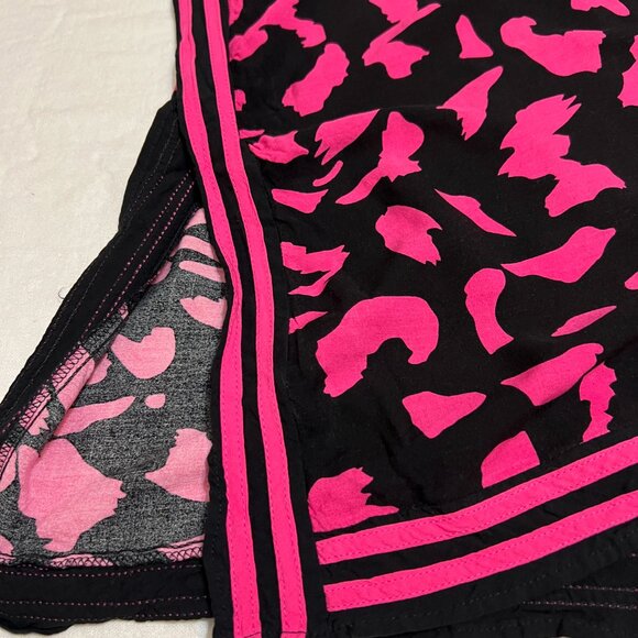 Rebel Raven One Size Pink Black Animal Print Caftan Dress Boho Loungewear Viscos - Picture 9 of 9